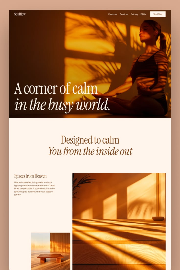 Golden Hour Serenity wellness slide