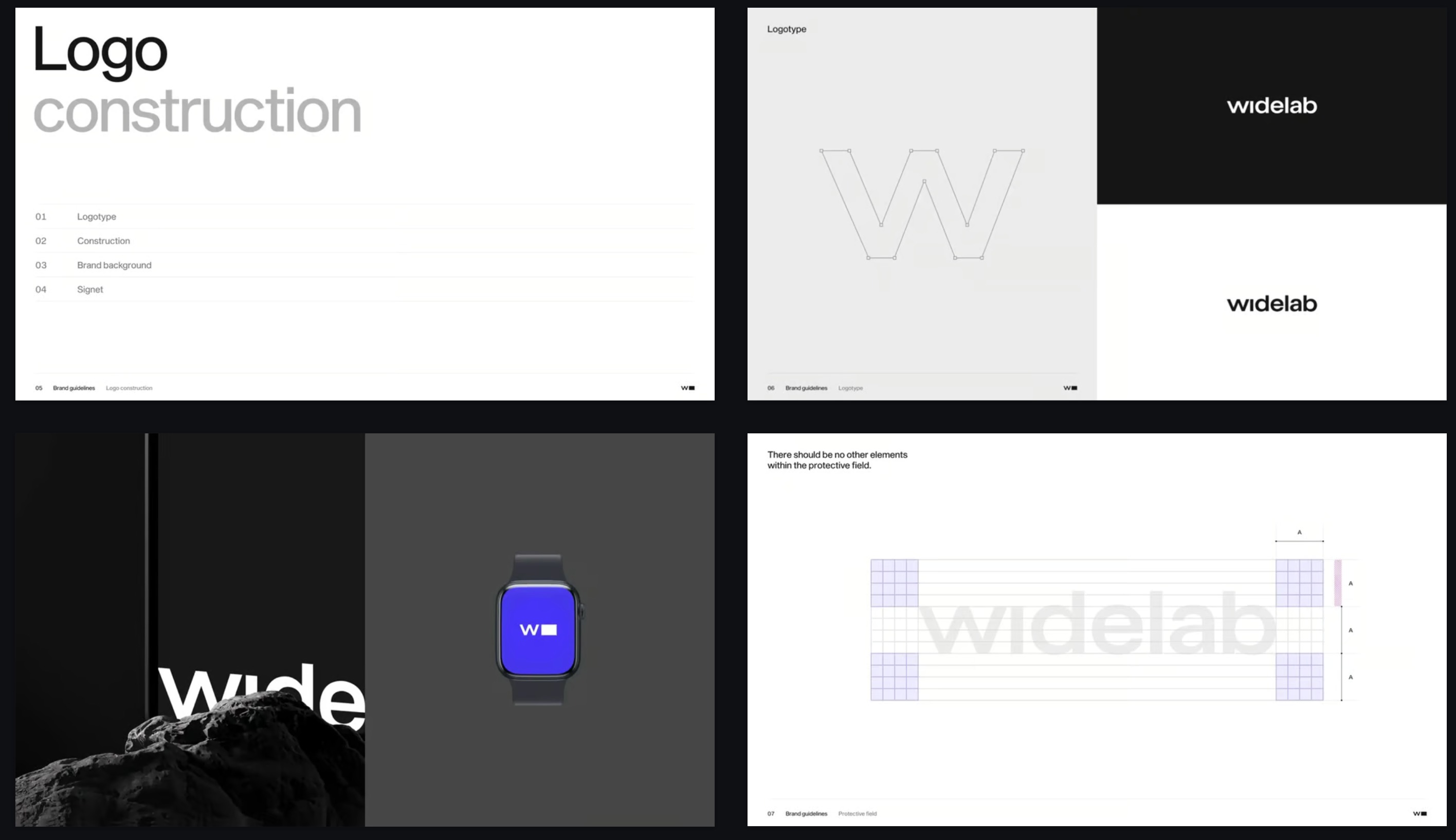 Monochrome Executive typography slides
